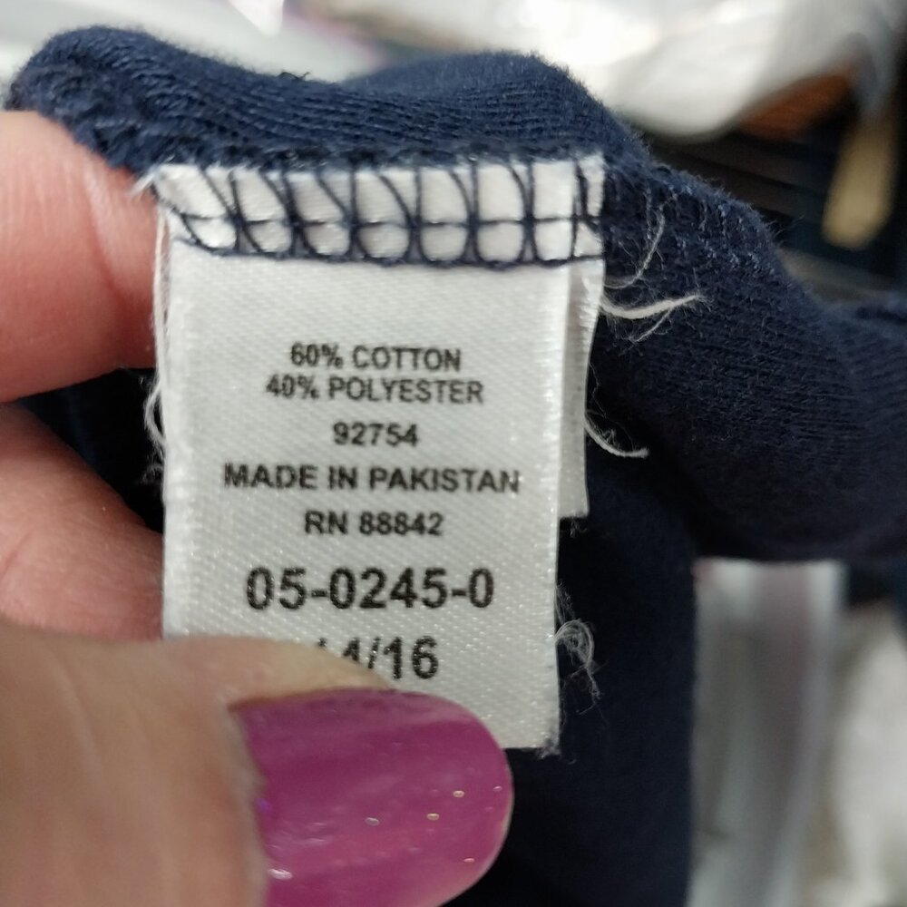 3619 Size Medium Woman Within Tee Shirt Dress In Navy. - Picture 6 of 6